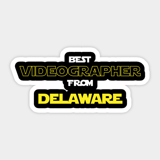 Best Videographer from Delaware Sticker by RackaFilm